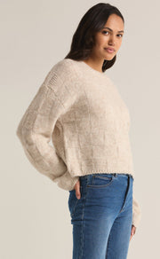 Z SUPPLY Delilah Check Sweater-The Shop Laguna Beach