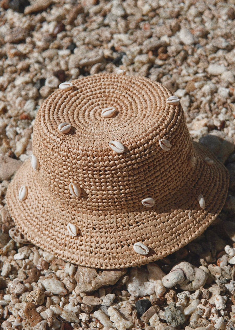 AUGUSTINE HAT CO. Puka Dot Cowry Shell Bucket Hat-The Shop Laguna Beach