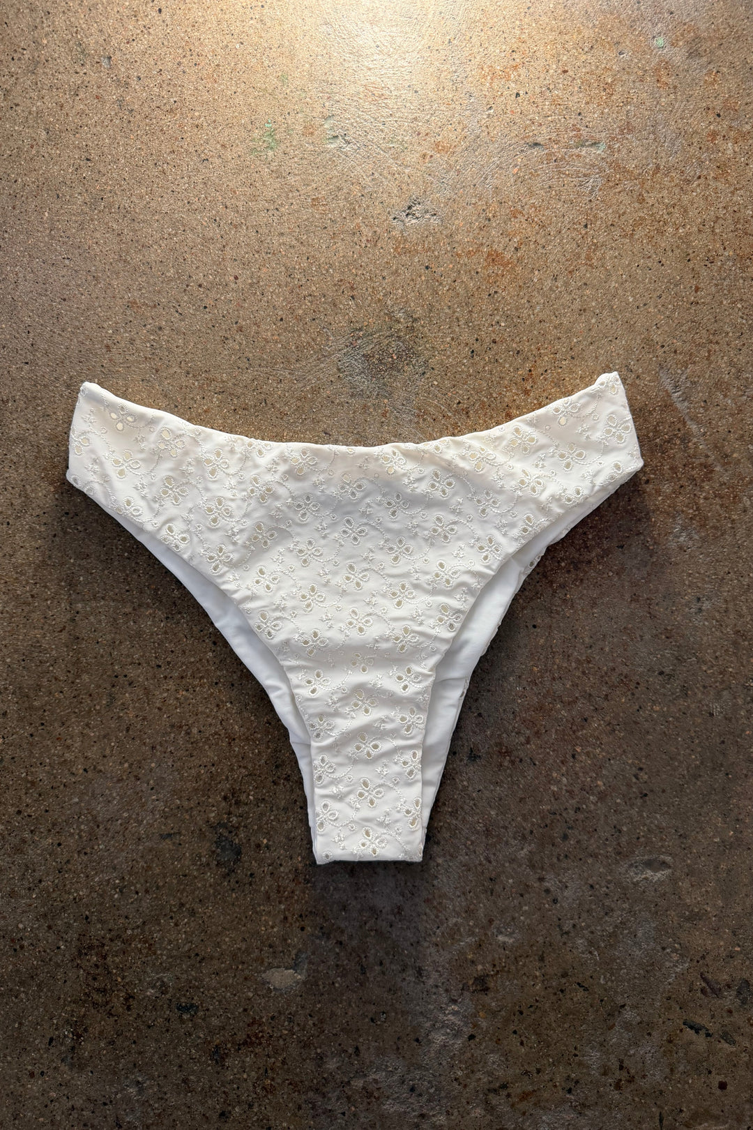 AILA BLUE Mana Eyelet Mid-Waist Bottom-The Shop Laguna Beach
