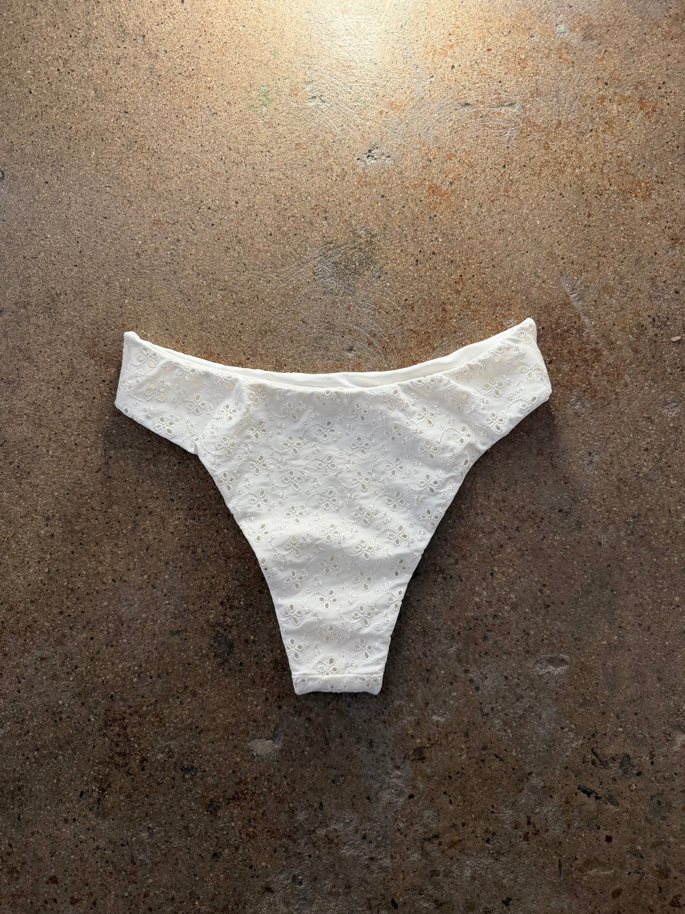 AILA BLUE Mana Eyelet Mid-Waist Bottom-The Shop Laguna Beach
