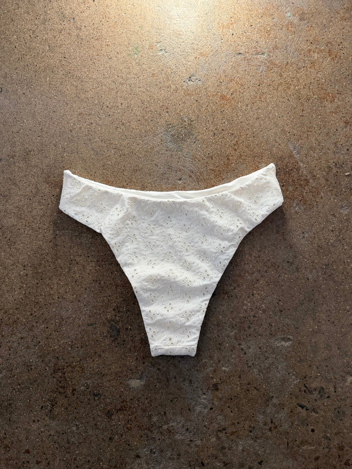 AILA BLUE Mana Eyelet Mid-Waist Bottom-The Shop Laguna Beach