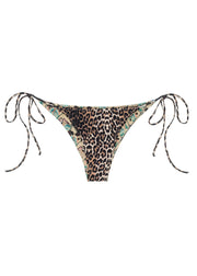 BABEN Tamara Toile/Leopard Reversible Tie-Side Bottom-The Shop Laguna Beach