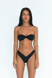 INDAH Riot Solid High-Cut Bottom-The Shop Laguna Beach