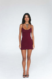 INDAH Nola Solid Mini Dress-The Shop Laguna Beach