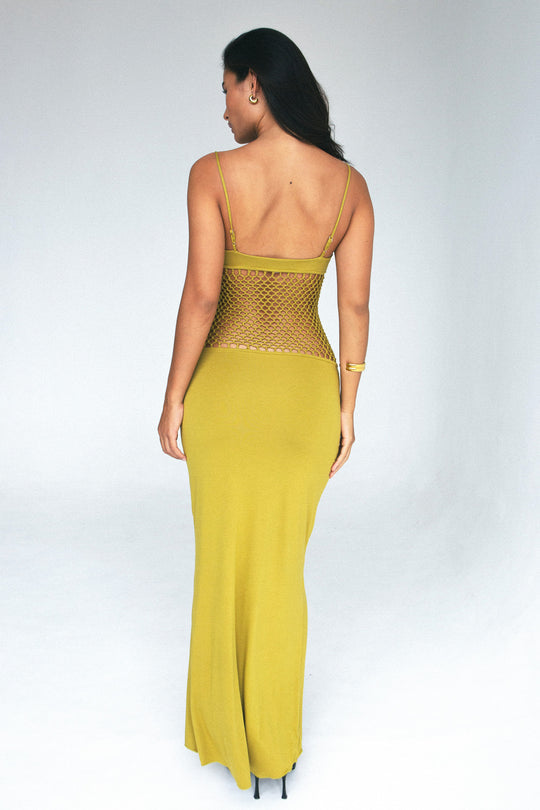 INDAH Bella Solid Macrame Maxi Dress-The Shop Laguna Beach