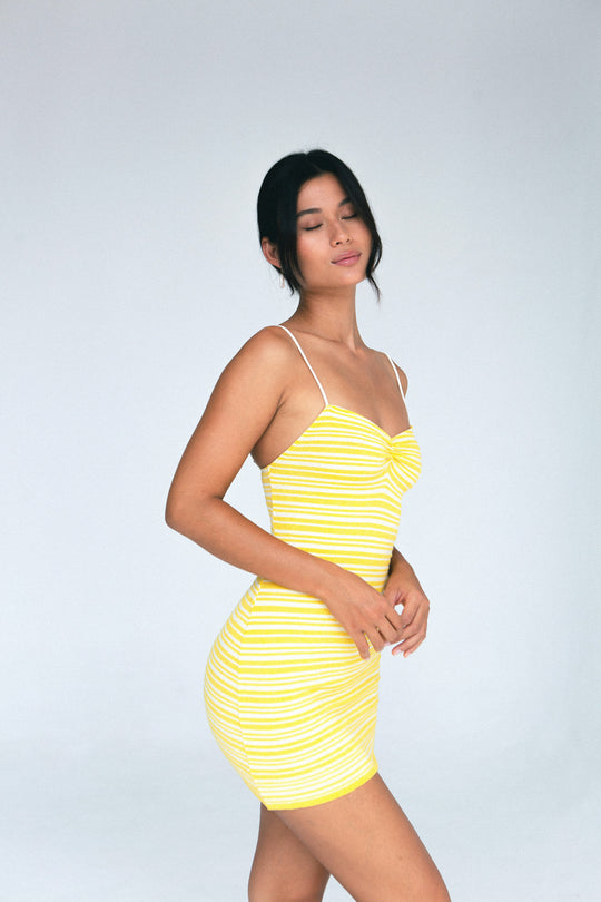 INDAH Claire Stripe Mini Dress-The Shop Laguna Beach