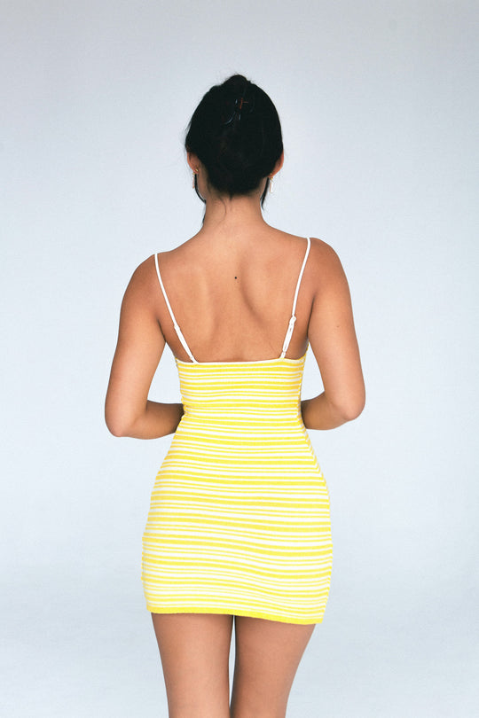 INDAH Claire Stripe Mini Dress-The Shop Laguna Beach