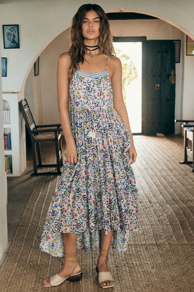 Flower Tiered Maxi Dress – Cabana by The Seaside Style
