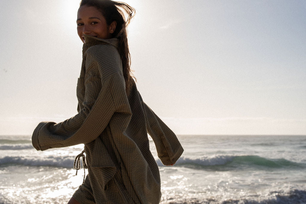 RHYTHM Overswim Stripe Oversized Shirt-The Shop Laguna Beach