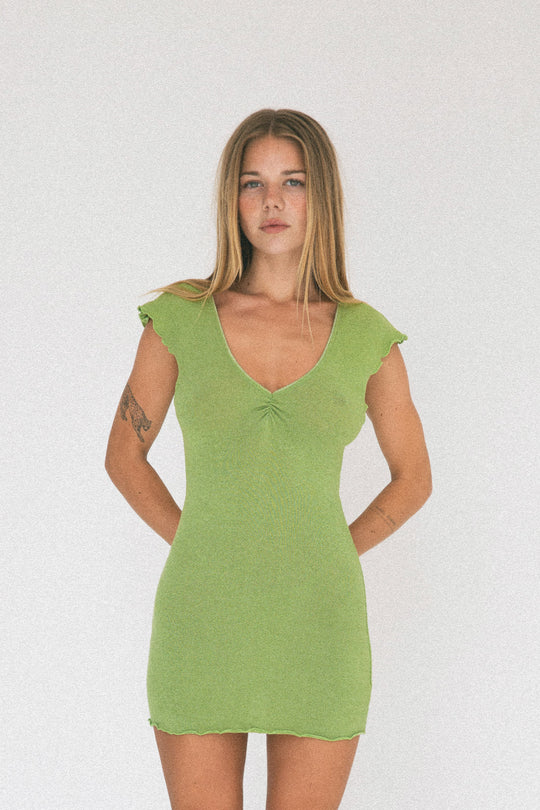 INDAH Bijou Solid Mini Dress-The Shop Laguna Beach