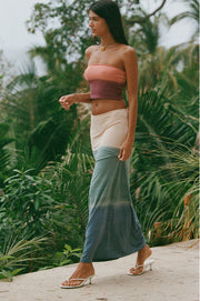 INDAH Monarch Ombre Printed Maxi Skirt-The Shop Laguna Beach