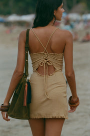 INDAH Nola Solid Bodycon Mini Dress-The Shop Laguna Beach