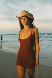 INDAH Nola Solid Mini Dress-The Shop Laguna Beach