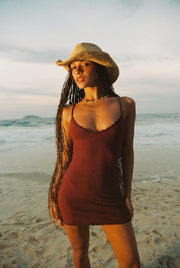 INDAH Nola Solid Mini Dress-The Shop Laguna Beach