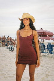 INDAH Nola Solid Mini Dress-The Shop Laguna Beach