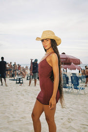 INDAH Nola Solid Mini Dress-The Shop Laguna Beach
