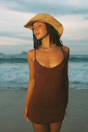 INDAH Nola Solid Mini Dress-The Shop Laguna Beach