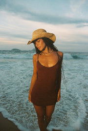 INDAH Nola Solid Mini Dress-The Shop Laguna Beach
