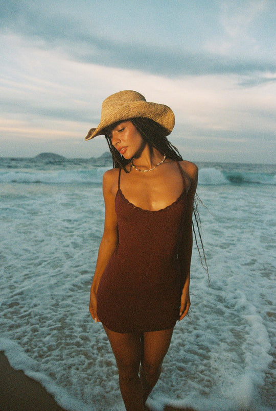INDAH Nola Solid Mini Dress-The Shop Laguna Beach