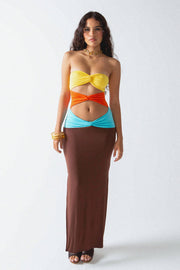 INDAH Didi Color Twist Maxi Dress-The Shop Laguna Beach