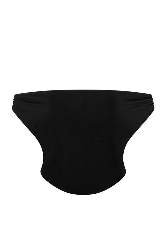 INDAH Maha Solid Cowl Neck Off-Shoulder Top-The Shop Laguna Beach