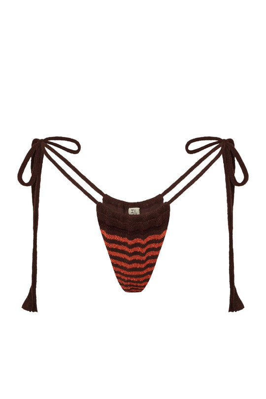 INDAH Shelly Stripe Knit Tie-Side Bottom-The Shop Laguna Beach