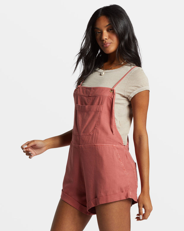 BILLABONG Wild Pursuit Short Overalls - More Colors Available-The Shop Laguna Beach