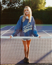 JUNK FOOD Le Sports Club Crew Fleece Sweatshirt