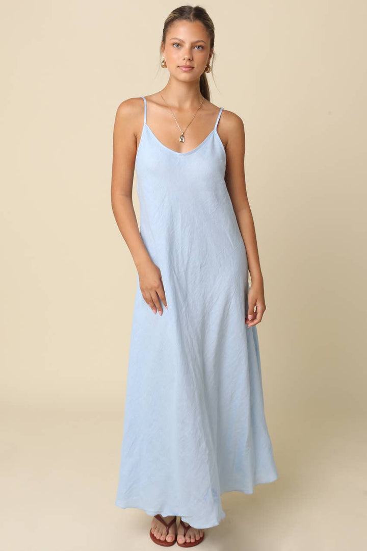 KEEN THE LABEL Catherine Linen Maxi Dress