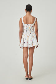 SUMMER AWAY Joao Floral Linen Mini Dress-The Shop Laguna Beach