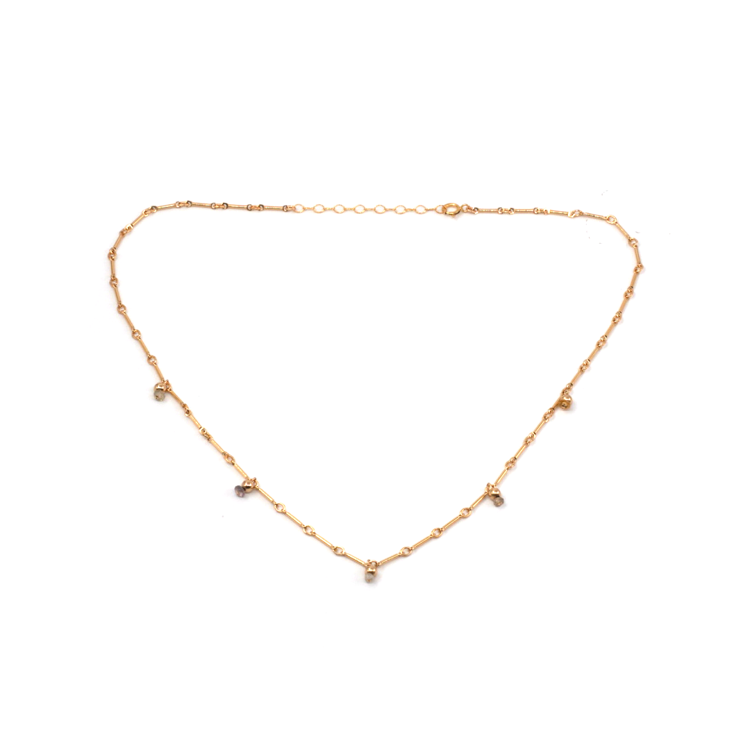 MAY MARTIN Kalani Opal/Gemstone Necklace-The Shop Laguna Beach