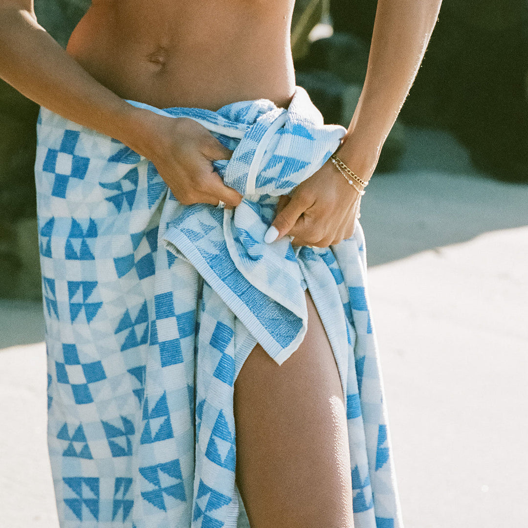 SLOWTIDE X DAYDREAM The Dream Oversized Premium Towel - Lagoon-The Shop Laguna Beach