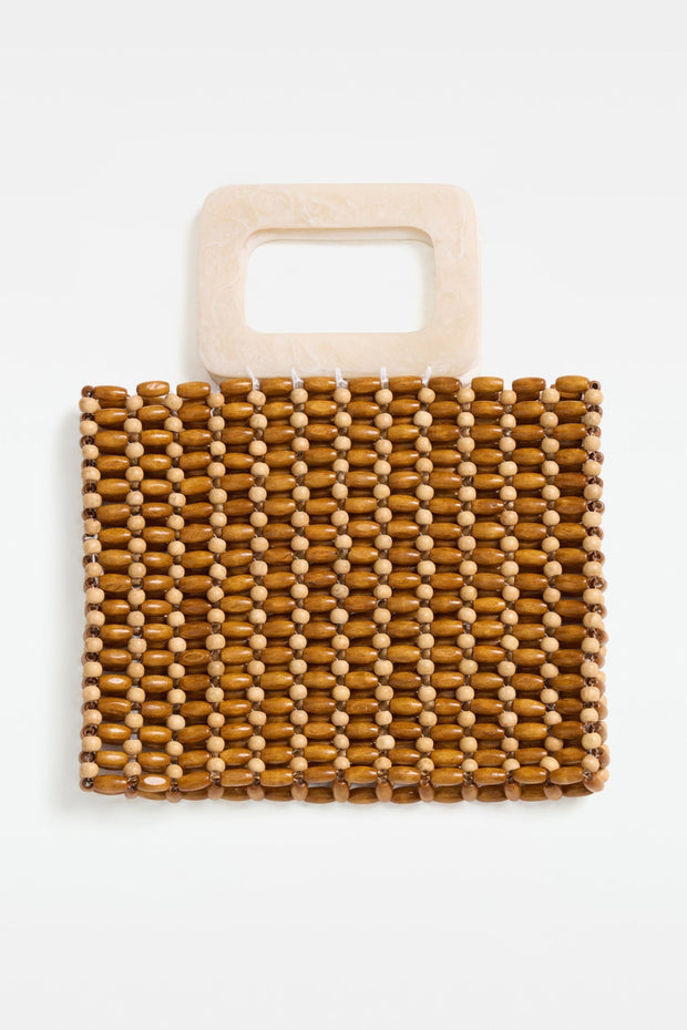 LSPACE Chiado Wood Beaded Bag-The Shop Laguna Beach