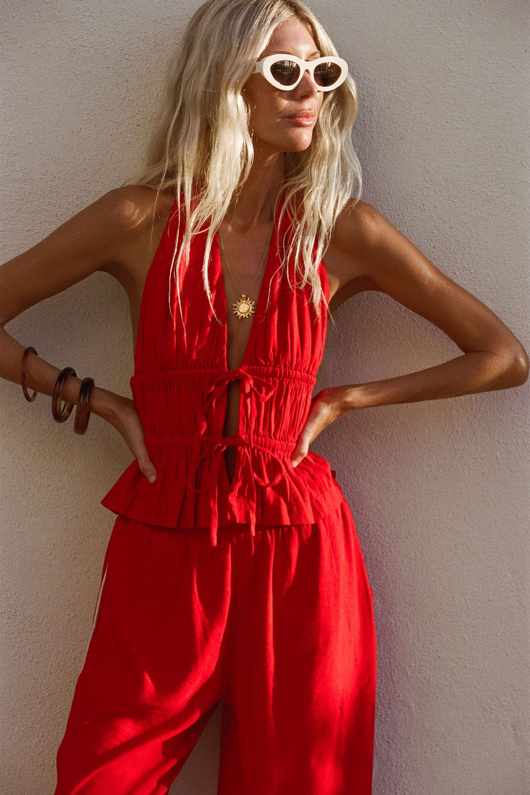 LSPACE X THE SALTY BLONDE Sur Wide-Leg Pant-The Shop Laguna Beach