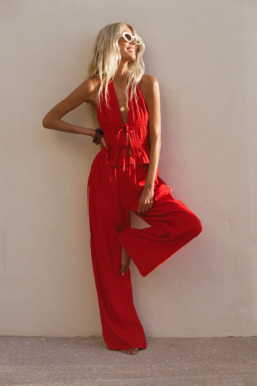 LSPACE X THE SALTY BLONDE Sur Wide-Leg Pant-The Shop Laguna Beach