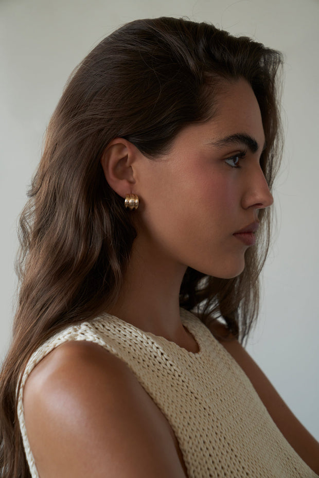 LILI CLASPE Small Elsa Shield Earrings-The Shop Laguna Beach