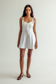 SUMMER AWAY Louis Lace-Up Dress-The Shop Laguna Beach