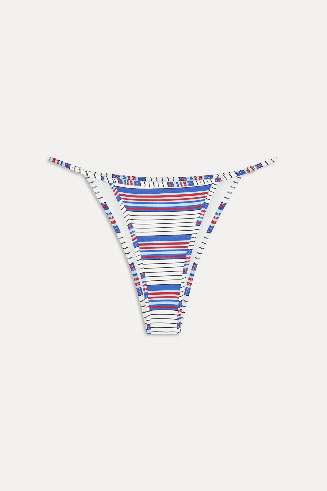 FRANKIES BIKINIS Luna Stripe Strappy Bottom