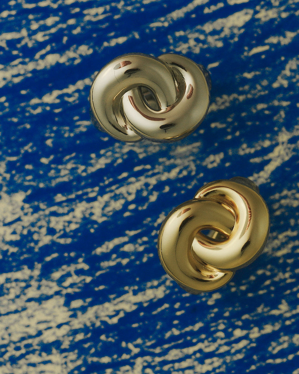 LUV AJ Solstice Knot Studs - Gold-The Shop Laguna Beach