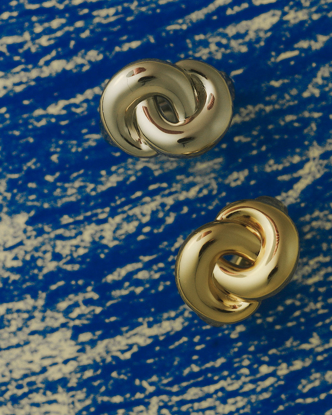 LUV AJ Solstice Knot Studs - Gold-The Shop Laguna Beach