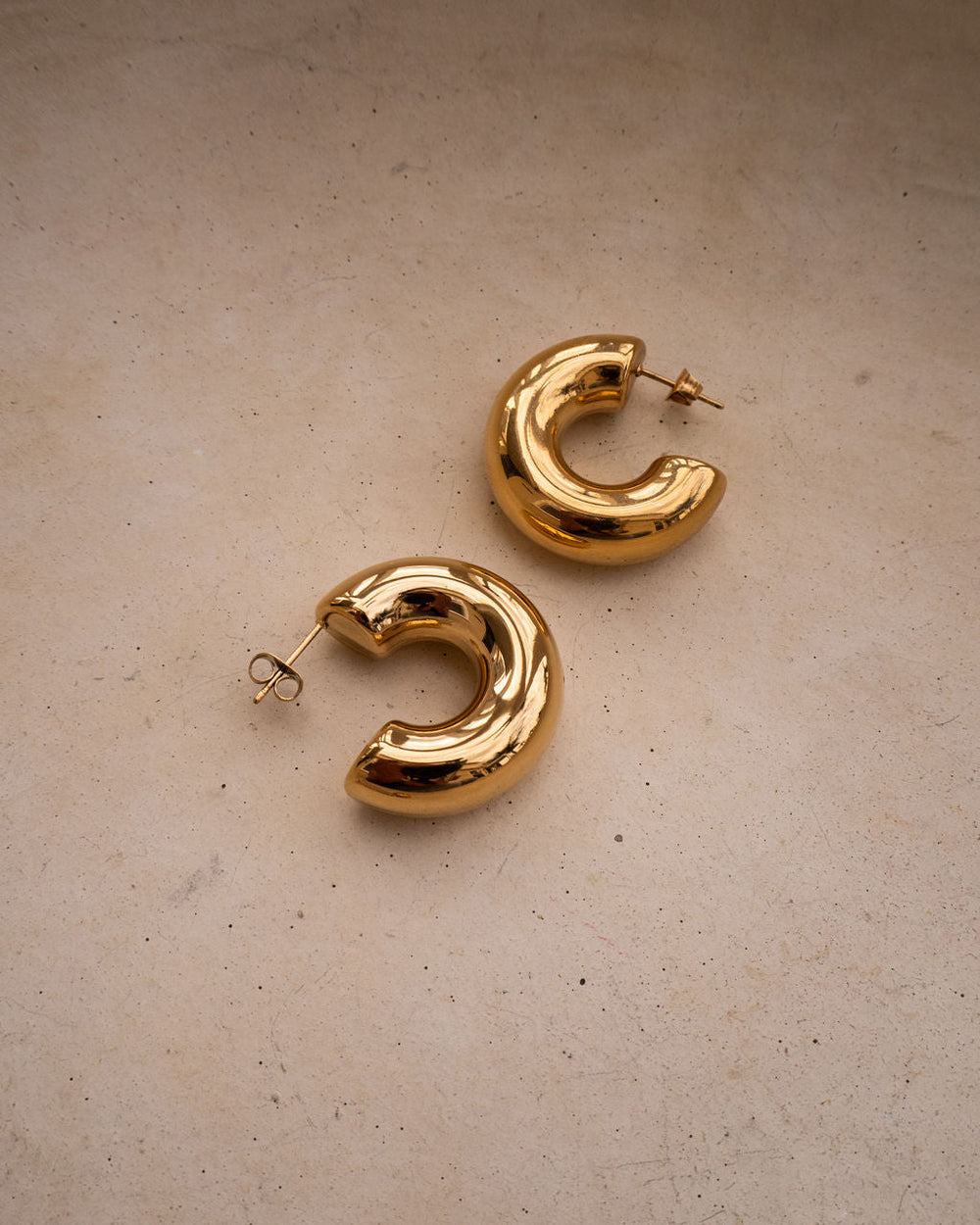 LUV AJ Noemi Chunky Hoops - Gold-The Shop Laguna Beach