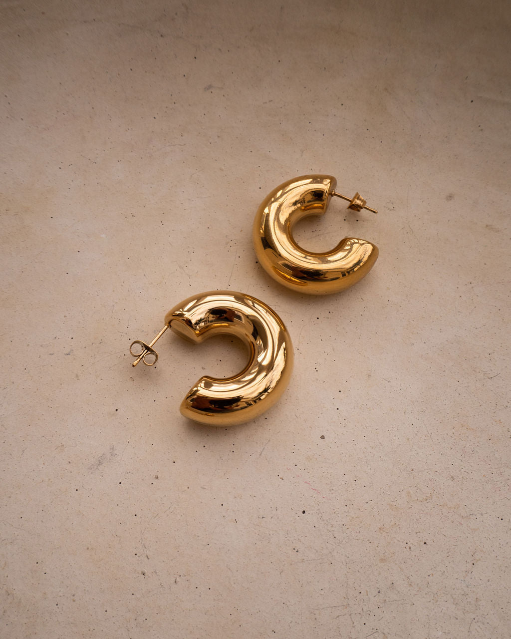 LUV AJ Noemi Chunky Hoops - Gold-The Shop Laguna Beach
