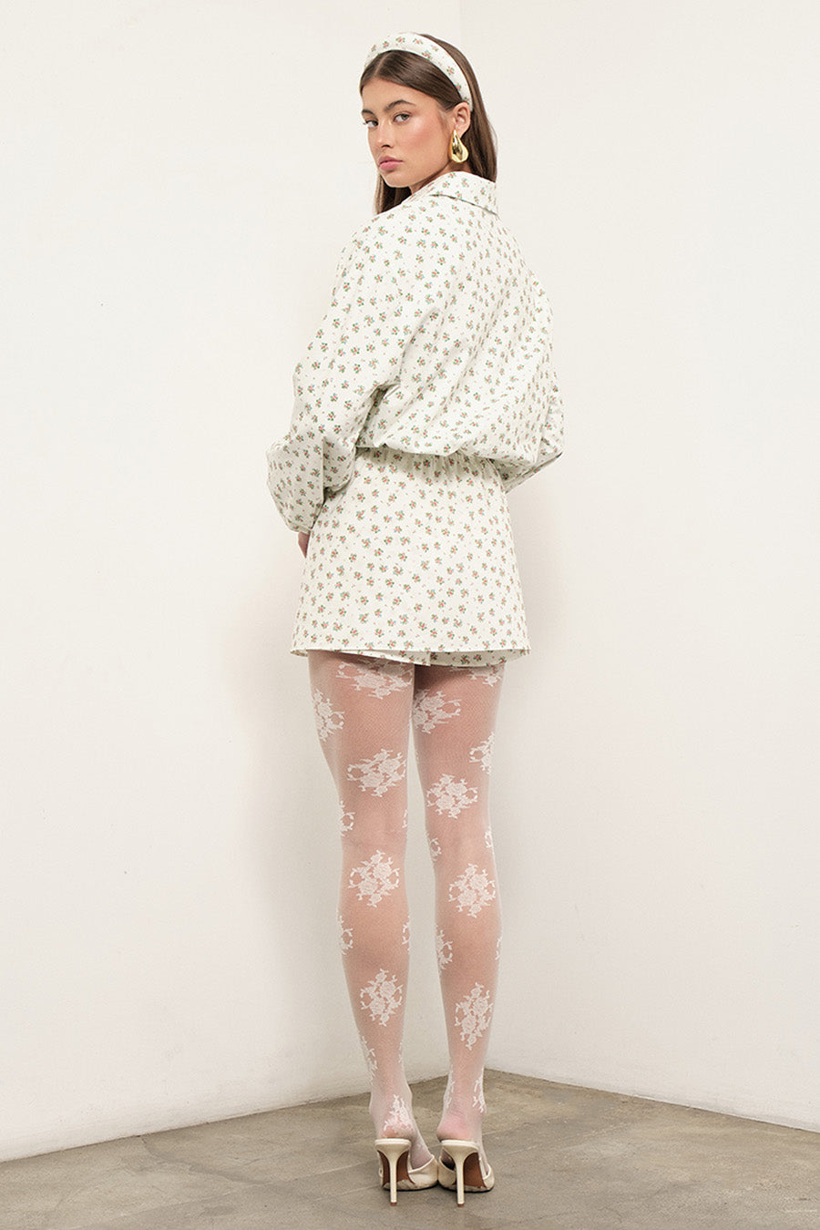 MAUDE CLUB Nadine Floral Zip Jacket-The Shop Laguna Beach