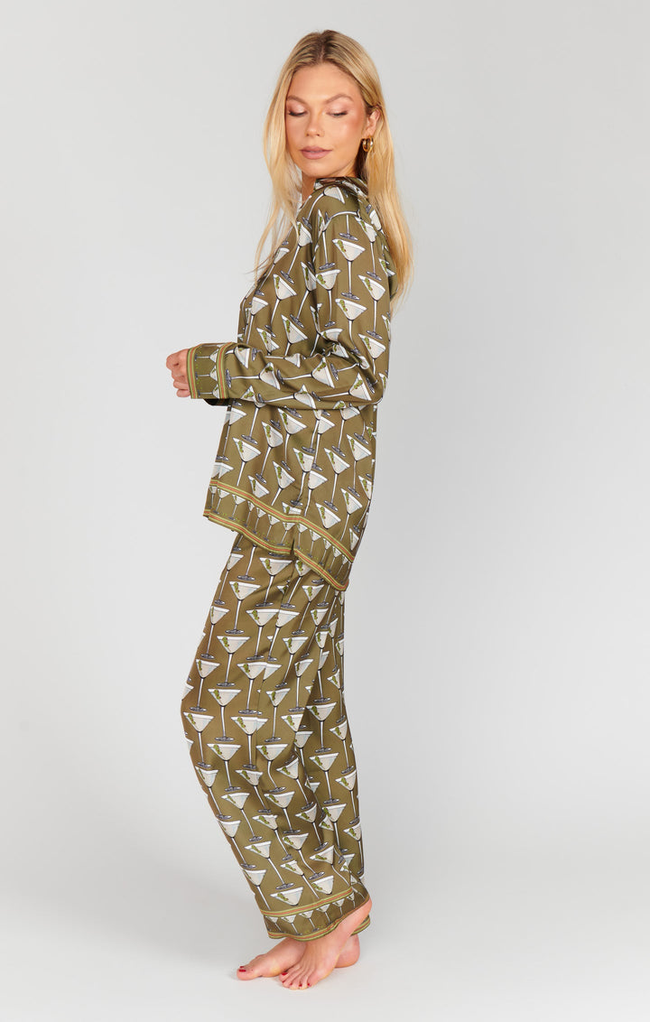 SHOW ME YOUR MUMU Overslept Silky Martini PJ Set-The Shop Laguna Beach