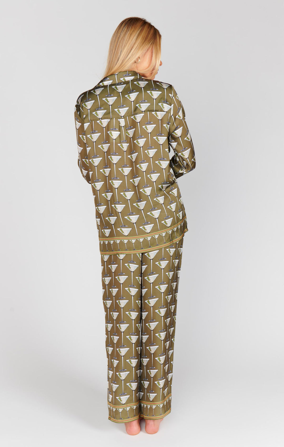 SHOW ME YOUR MUMU Overslept Silky Martini PJ Set-The Shop Laguna Beach