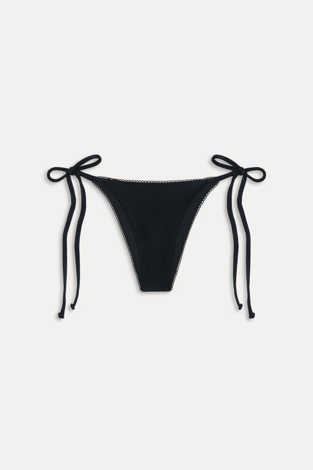 FRANKIES BIKINIS Mackenzie Rib Tie-Side Bottom-The Shop Laguna Beach