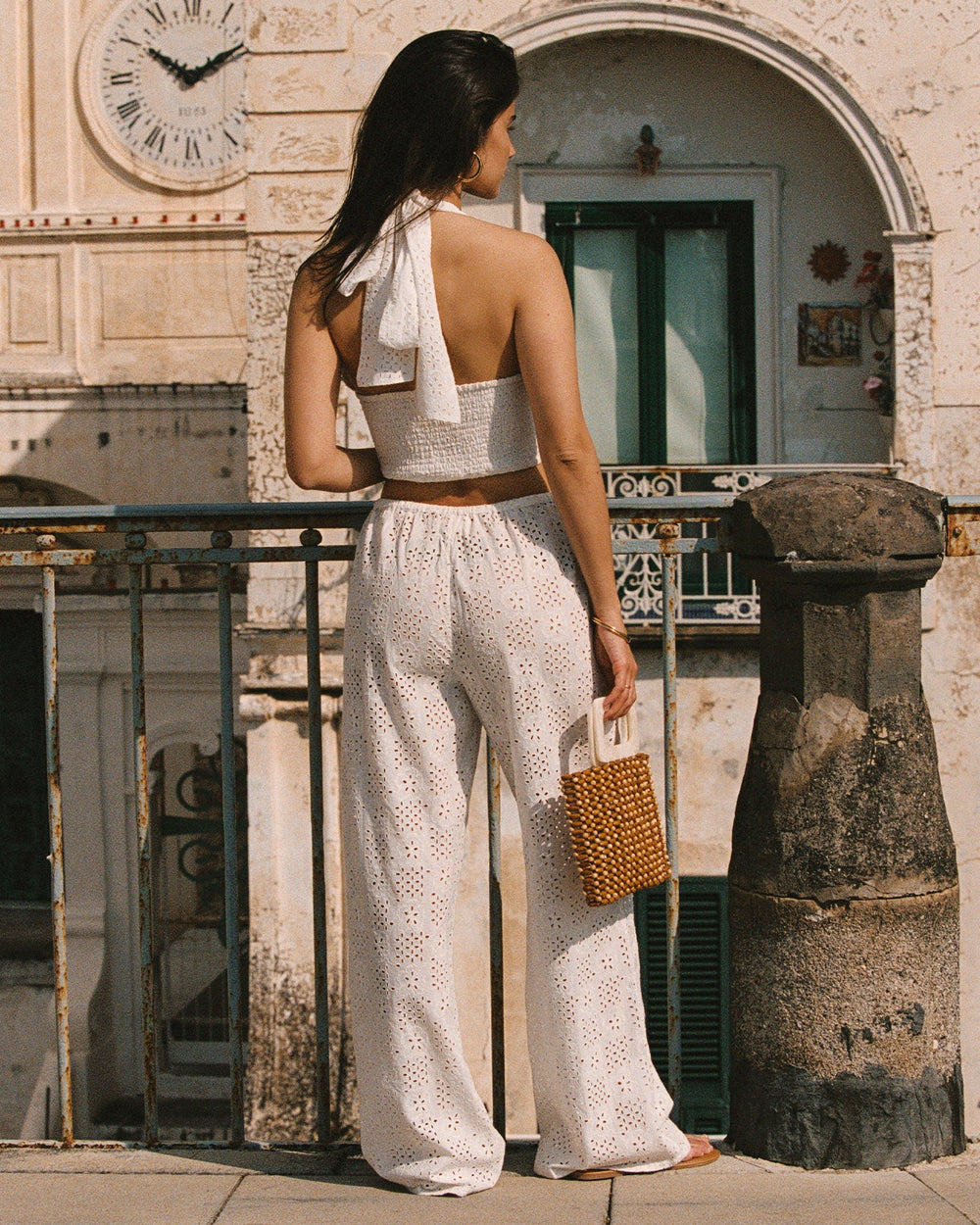 LSPACE In Bloom Eyelet Halter Top-The Shop Laguna Beach