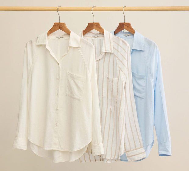 Z SUPPLY The Perfect Textured Linen Shirt-The Shop Laguna Beach