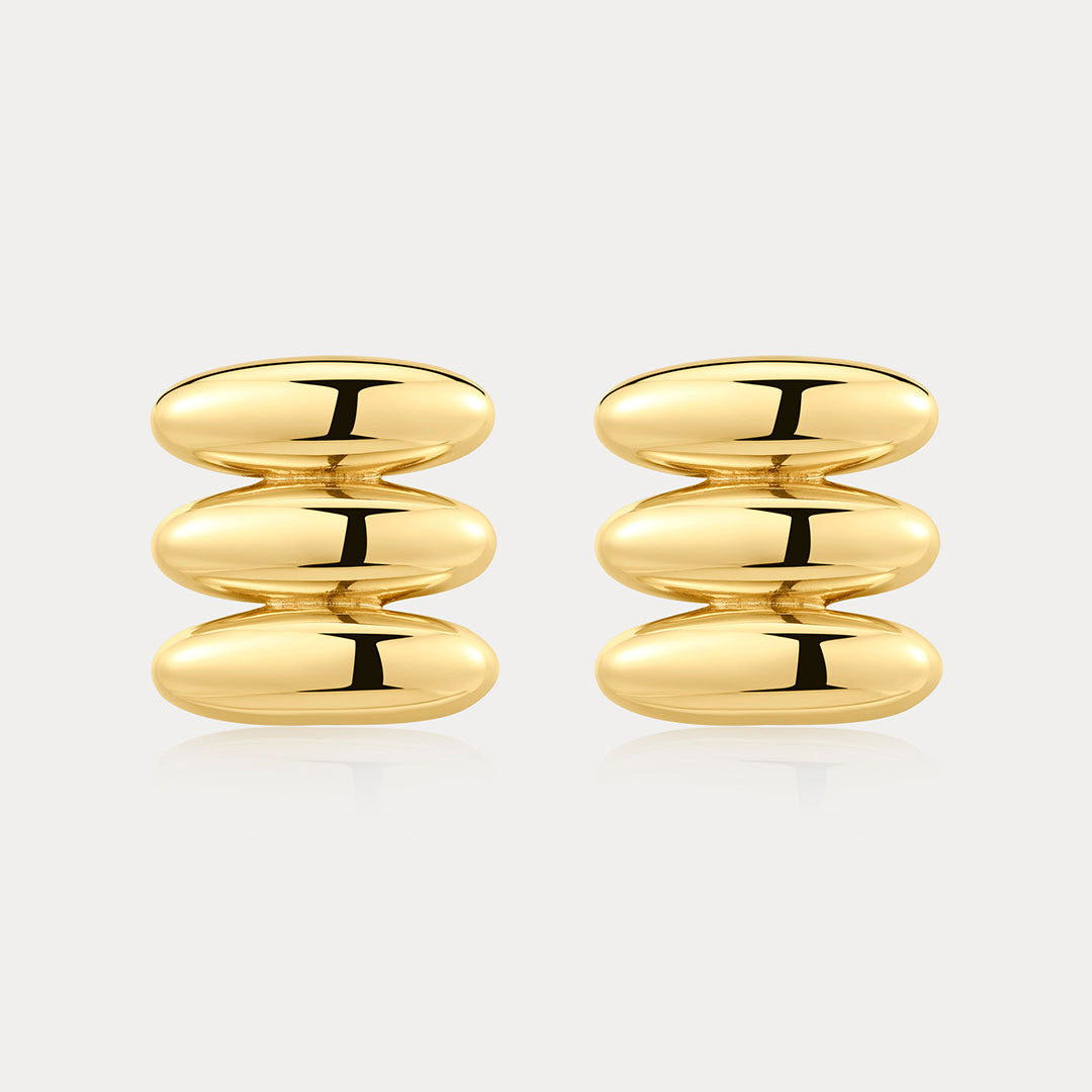 LUV AJ Milan Bead Stud Earrings-The Shop Laguna Beach