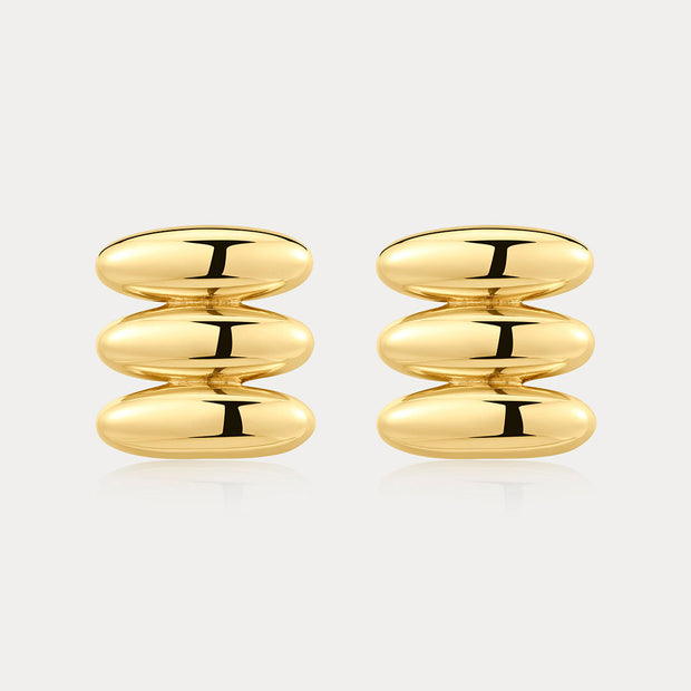 LUV AJ Milan Bead Stud Earrings